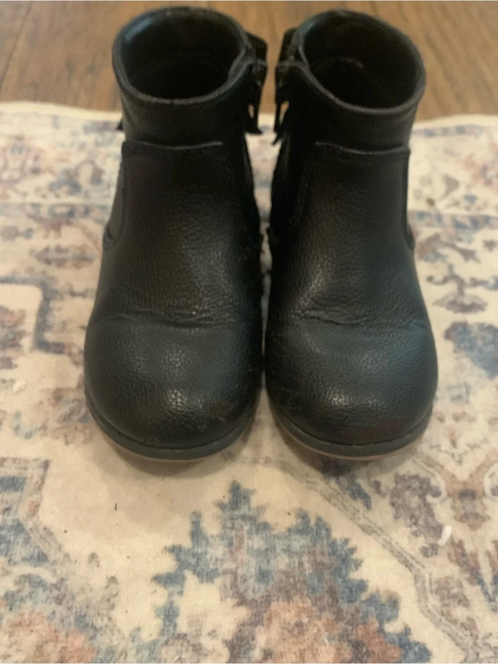 Cat & Jack Black Girls' Ankle Boots